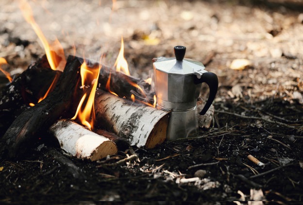 قهوه روی آتش