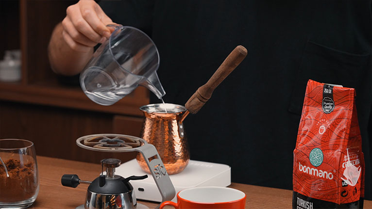نحوه درست کردن قهوه ترک با قهوه جوش گازی