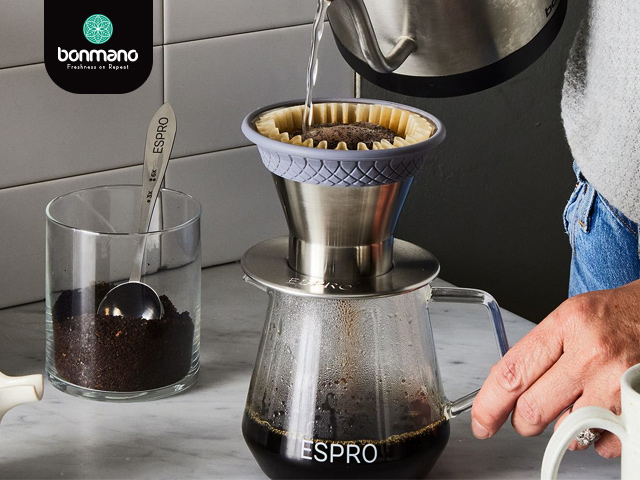 دستگاه اسپرو بلو، یک قهوه ساز پور اور است